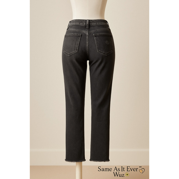 Vocal Dreamer Y2K Distressed Gray Jeans W Pearl & Rhinestone Embellishments S L - Picture 2 of 9